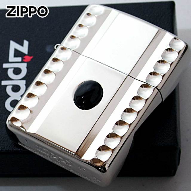 ZIPPO　 太陽模様 USA　オニキス ZIPPO 太陽模様 USA オニキス Vintage Brushed Chrome Windproof