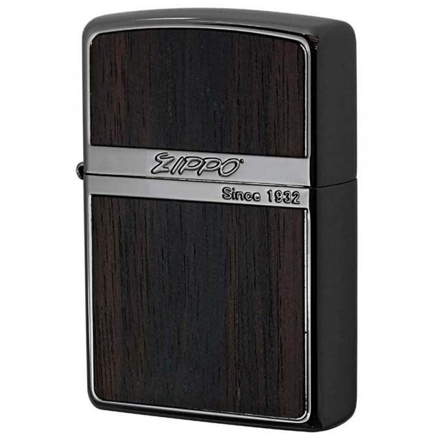 Zippo ジッポー ウッド 木目 木 ネオブラック 両面加工 Wood Series Neo Black NB-Wood ダーク 黒檀
