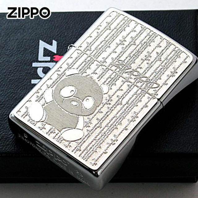 himasake02　ZIPPO2個、シフトパターンプレートまとめ販売 Zippo ジッポー パンダ ゴールドプレート ＃200 メタルプレート 両面