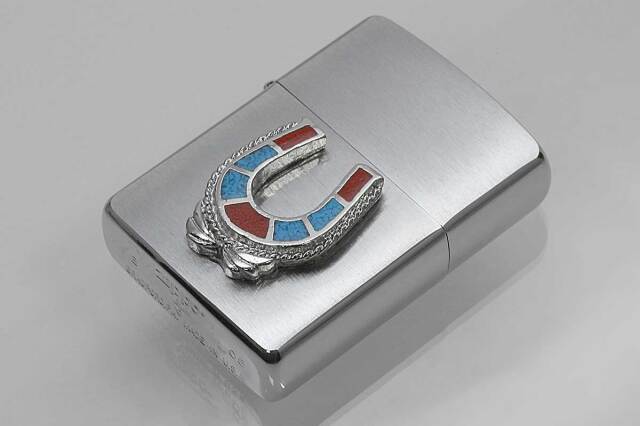 Zippo ジッポー 絶版・2005年製造 ARMOR アーマー ＃162 メタルエンブレム ホースシュー メール便可