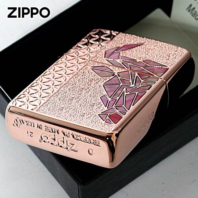 Zippo ジッポー アーマー ブル 牛 シェル 貝 インレイ 象嵌 Zippo ジッポー アーマー ブル 牛 シェル 貝 インレイ 象嵌