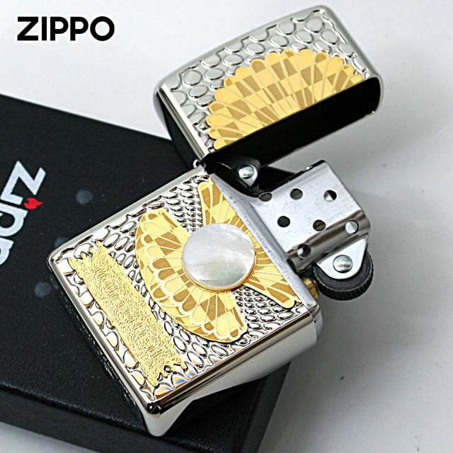 Zippo ジッポー アーマー 白蝶貝 パール 3ピースメタル ARMOR
