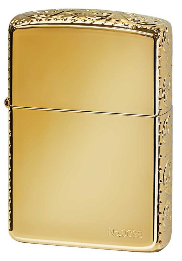 Zippo ジッポー ARMOR アーマー 3面加工 SPECIAL Hand Cuts Gold Plate 3HC-GP