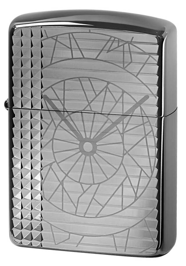 Zippo ジッポー Armor Polygon Clock アーマー ポリゴン クロック チタニュームコーティング ブラックグレイ TC-B