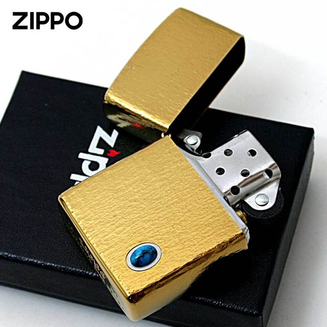 Zippo ジッポー ターコイズ 天然石 ハンマートーン チタニューム