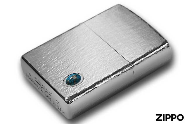 Zippo ジッポー TITANIUM COATING Hammer Tone Turquoise Silver HT-S