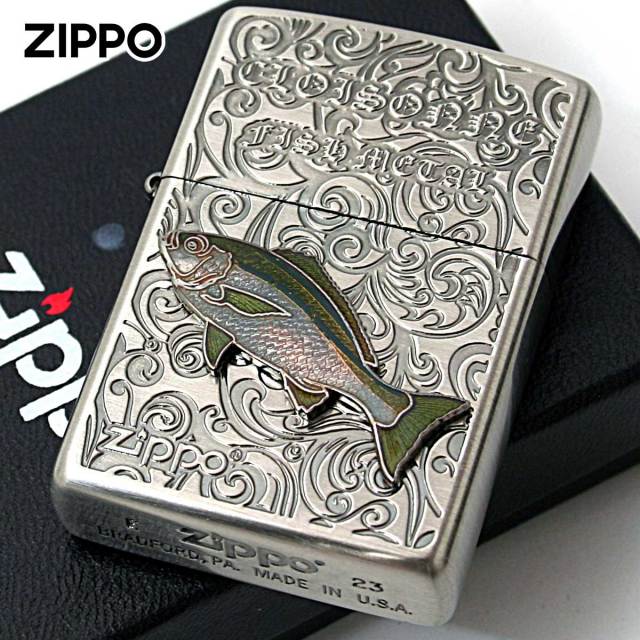 Zippo ジッポー イサキ ヴィンテージ 七宝メタル 海水魚 Vintage