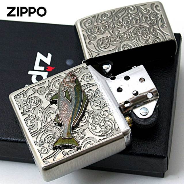 Zippo ジッポー イサキ ヴィンテージ 七宝メタル 海水魚 Vintage