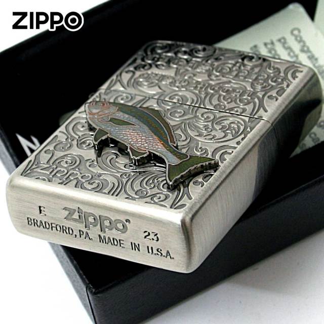Zippo ジッポー イサキ ヴィンテージ 七宝メタル 海水魚 Vintage