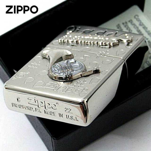 Zippo ジッポー ホルン 楽器 メタル Musical instrumet White Nickel