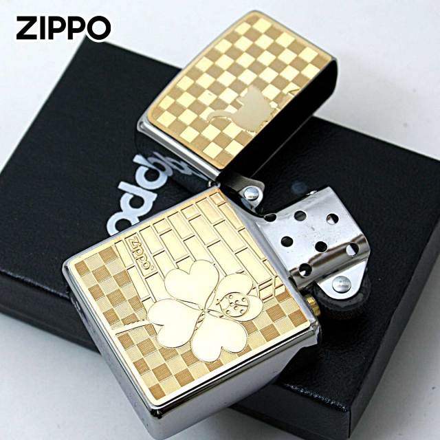 Zippo ジッポー ネコ 猫 Cat 天道虫 ＃200 ゴールドプレート ニッケル