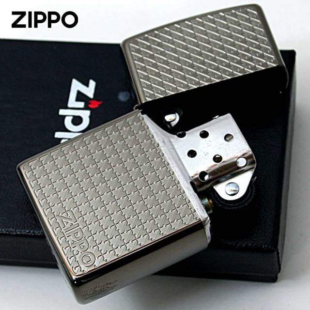 Zippo ジッポー 千鳥格子 チタニュームコーティング ブラック