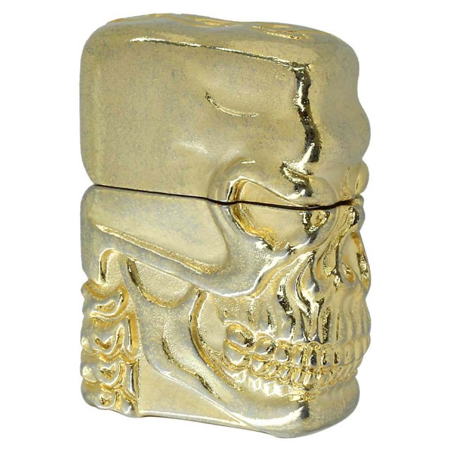 Zippo ジッポー スカル Skull 骸骨 フルメタルジャケット スペシャル スカル ゴールドニッケル SPECIAL SKULL Full Metral Jacket NGB