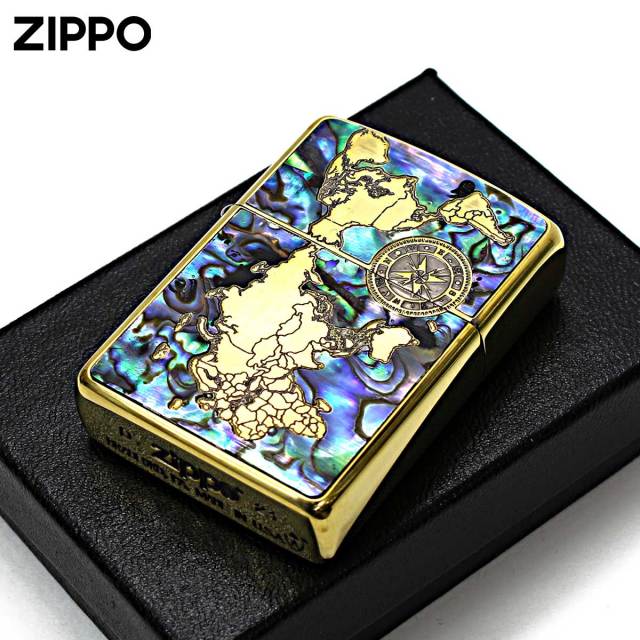 Zippo ジッポー アーマー シェル 貝 地図 ワールドマップ ARMOR