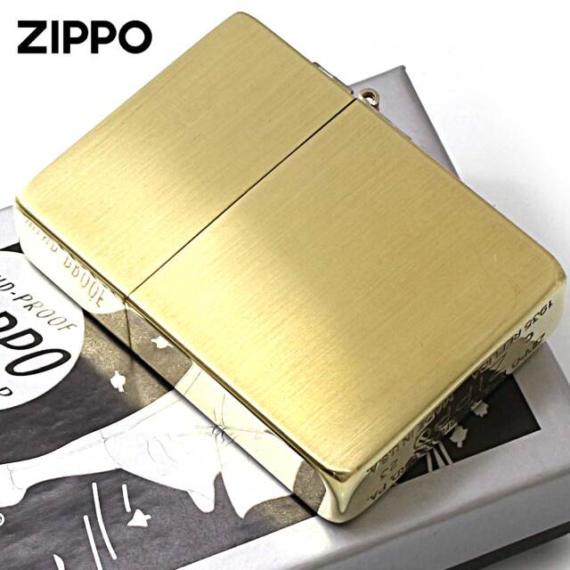 Zippo ジッポー 1935レプリカ 無地 真鍮無垢 ブラス つや消し サテン