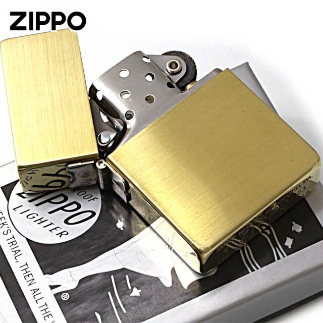 Zippo ジッポー 1935レプリカ 無地 真鍮無垢 ブラス つや消し サテン