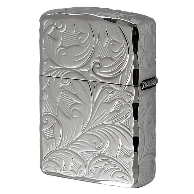 純銀×五面彫刻×Armor （70g） Zippo ZIPPO 純銀 スターリングシルバー 一点物 手彫り 5面彫刻 1997年