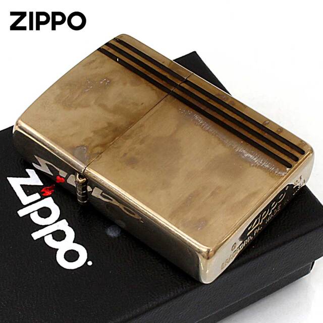 Zippo ジッポー ビンテージ風 ユーズド ストライプ Vintage
