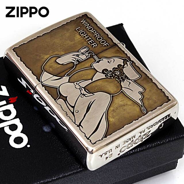 Zippo ジッポー ビンテージ風 ウインディ Windy ユーズド V・WINDY