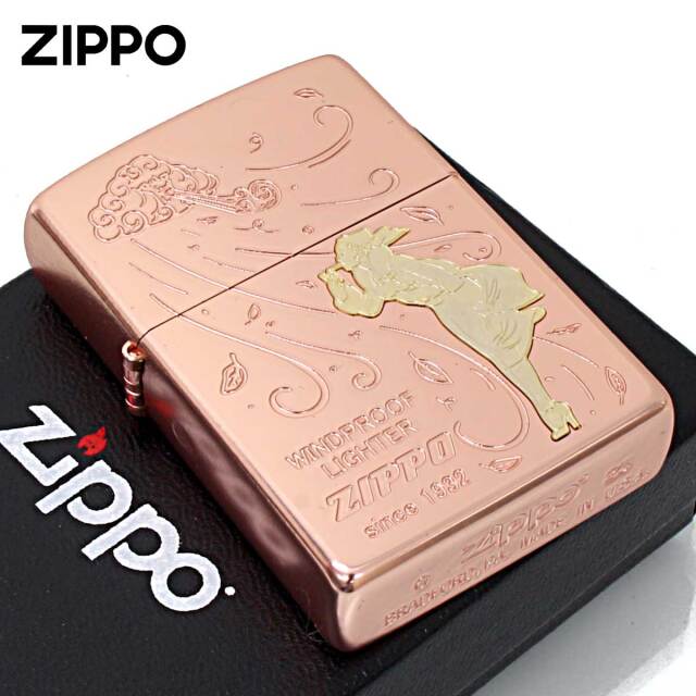 Zippo ジッポー Windy Wind ウインディ 風の中 ピンク Pk メール便可