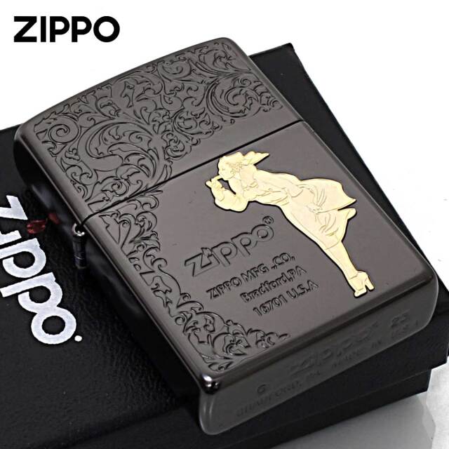 Zippo ジッポー Windy Arabesque ウインディ アラベスク ブラック Bk