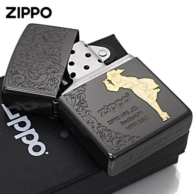 Zippo ジッポー Windy Arabesque ウインディ アラベスク ブラック Bk