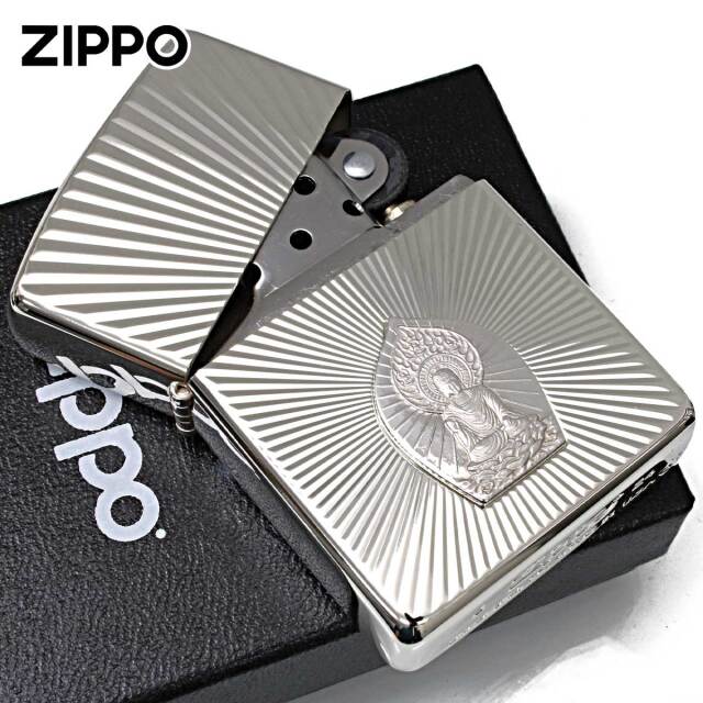 Zippo ジッポー ARMOR アーマー 純銀1000プレート貼り 釈迦如来｜Zippo