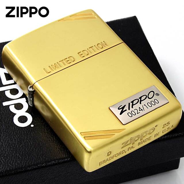 Zippo ジッポー 限定1,000個 ZIPPO LOGO METAL ダイアゴナルライン