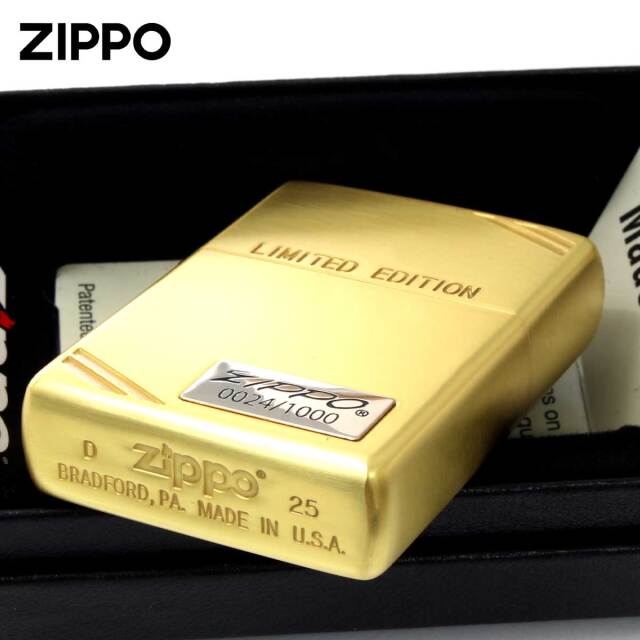 Zippo ジッポー 限定1,000個 ZIPPO LOGO METAL ダイアゴナルライン