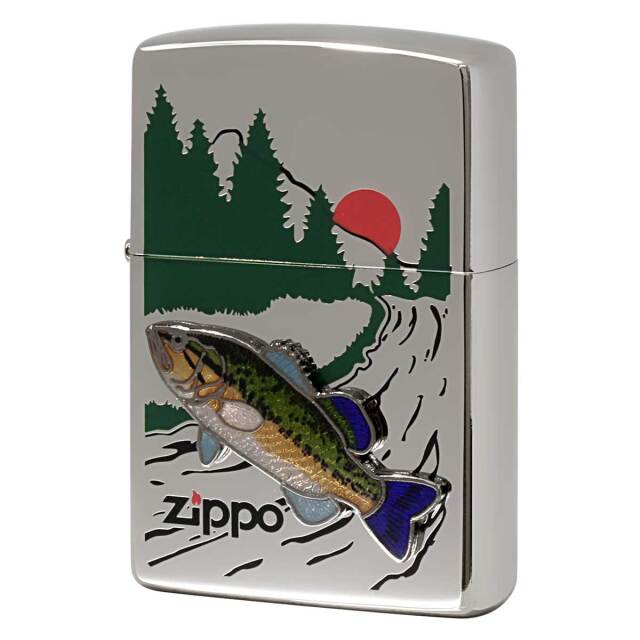 Zippo ジッポー 七宝メタル 淡水魚 フィッシング 釣り ブラックバス