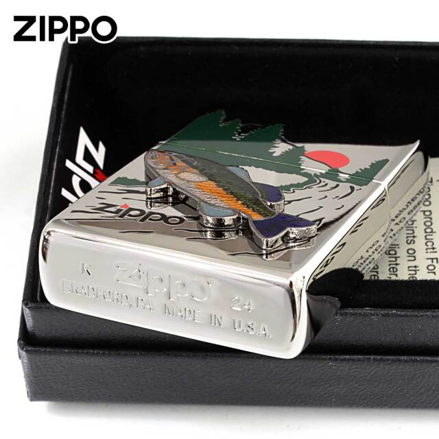 Zippo ジッポー 七宝メタル 淡水魚 フィッシング 釣り ブラックバス