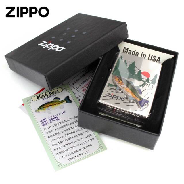 Zippo ジッポー 七宝メタル 淡水魚 フィッシング 釣り ブラックバス