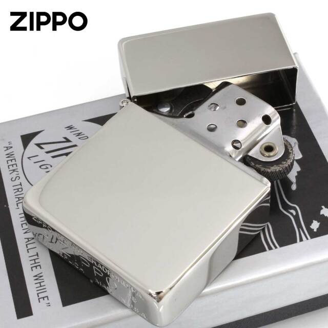 Zippo ジッポー 1935レプリカ ホワイトニッケル ポリッシュ 1935WH