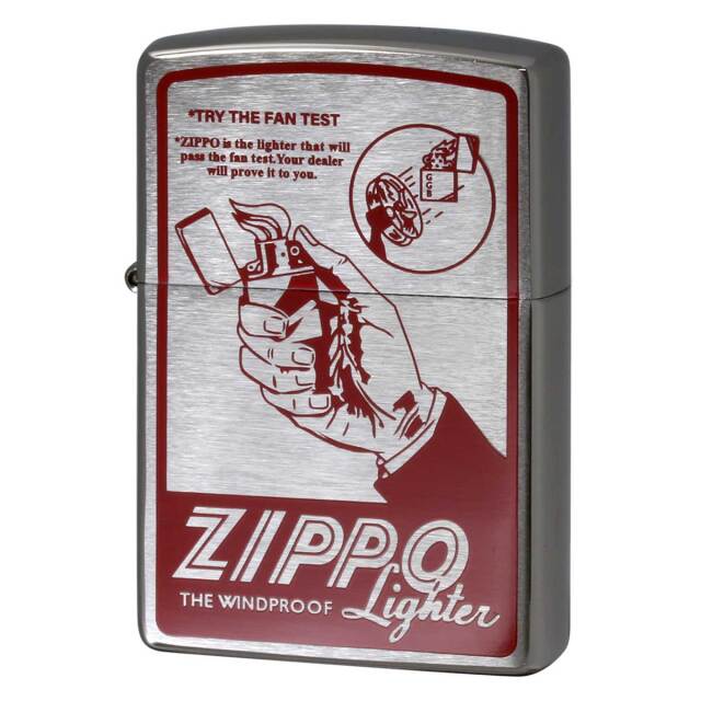Zippo ジッポー オールドポスター TRY THE FAN TEST ブラック FAN-BK