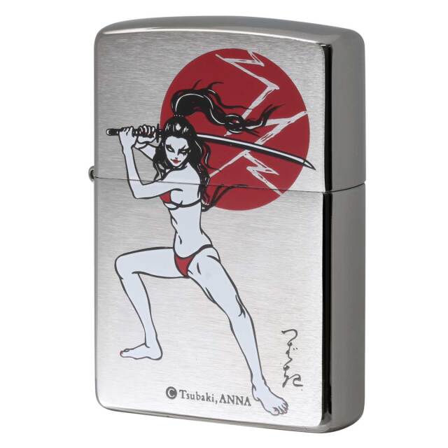 Zippo ジッポー ツバキアンナ The 6nd Z. 現代女浮世絵師 Tsubaki ANNA Katana women メール便可
