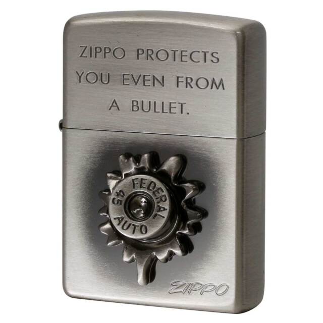 Zippo ジッポー 訳あり傷あり BULLET 弾丸 アンティークニッケル Ni
