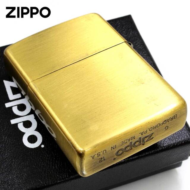 Zippo ジッポー 訳あり傷あり BULLET 弾丸 アンティークブラス BR