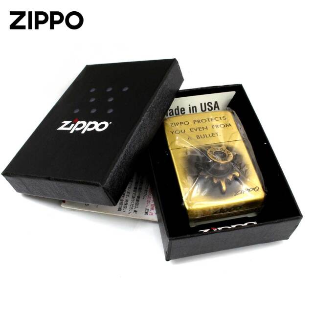 YのK　BULLET BALLET 　映画　 Zippo　新品 Zippo ジッポー 訳あり傷あり BULLET 弾丸 アンティークブラス BR