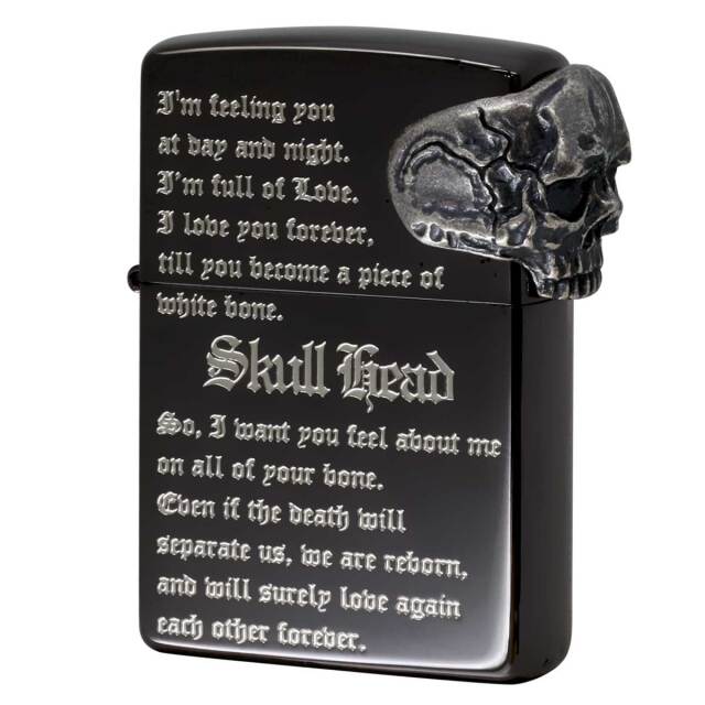 Zippo ジッポー Baby Skull Metal サイド スカル メタル ブラックニッケル ドクロ 骸骨 2BN-BABYSKULL メール便可