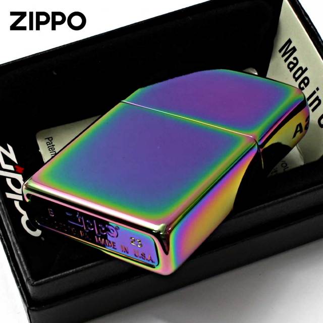 Zippo ジッポー 無地 虹 スペクトラム 鏡面 ポリッシュ SPECTRUM