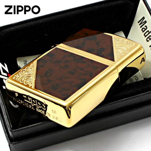 Zippo ジッポー ベネチアンデザイン アラベスク 唐草 両面加工