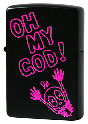 Zippo ジッポー FUNNY　SKULL 2BK-OMG メール便可 メール便可