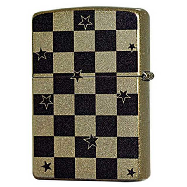 Zippo ジッポー FUNNY SKULL ファニースカル チェック柄 ラメ 2ASPG
