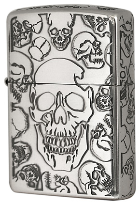 Zippo ジッポー MOSH SKULL 2SI-5SKL メール便可