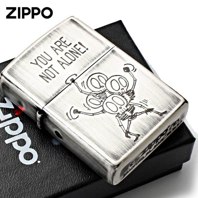Zippo ジッポー スカル 骸骨 ユーズド仕上げ FUNNY SKULL You are not  