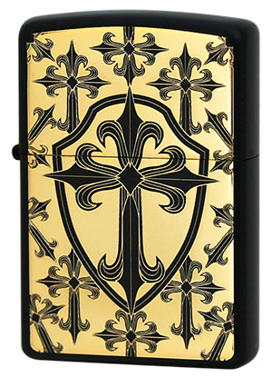 Zippo ジッポー THE CROSS 2BKG-GCROS メール便可