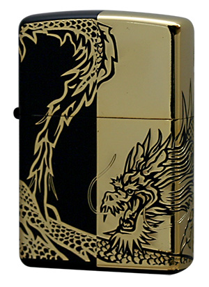 Zippo ジッポー Monotone DRAGON 2BKG-DRHF メール便可