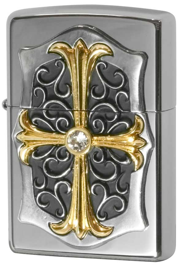 Zippo ジッポー Combination Metal コンビネーションメタル 25M-BCROSS
