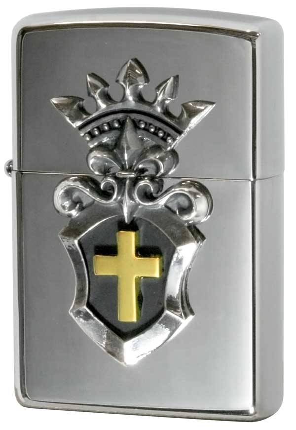 Zippo ジッポー Combination Metal コンビネーションメタル 25M-CRCROSS メール便可