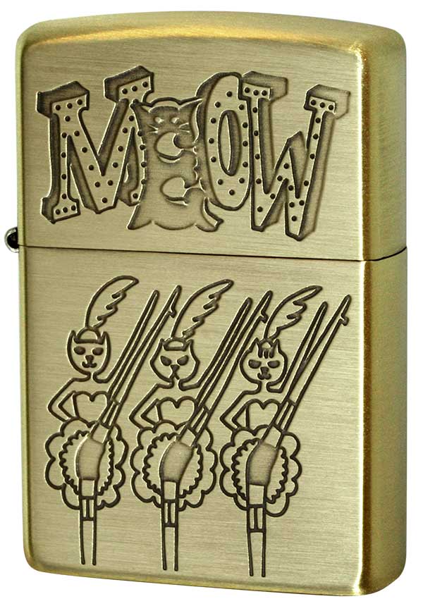 Zippo ジッポー Cat Variety series 205-MEOW メール便可